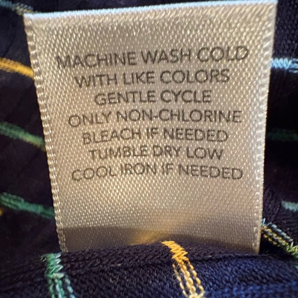 Christopher & Banks top navy blue with horizontal stripes Womens size S - Picture 7 of 10